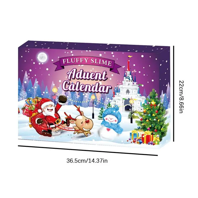 Christmas Advent Calendars Countdown Calendar Crystal Clay 24 Days Clay Making Kit Surprise Toys Soft Clay Decor Countdown To