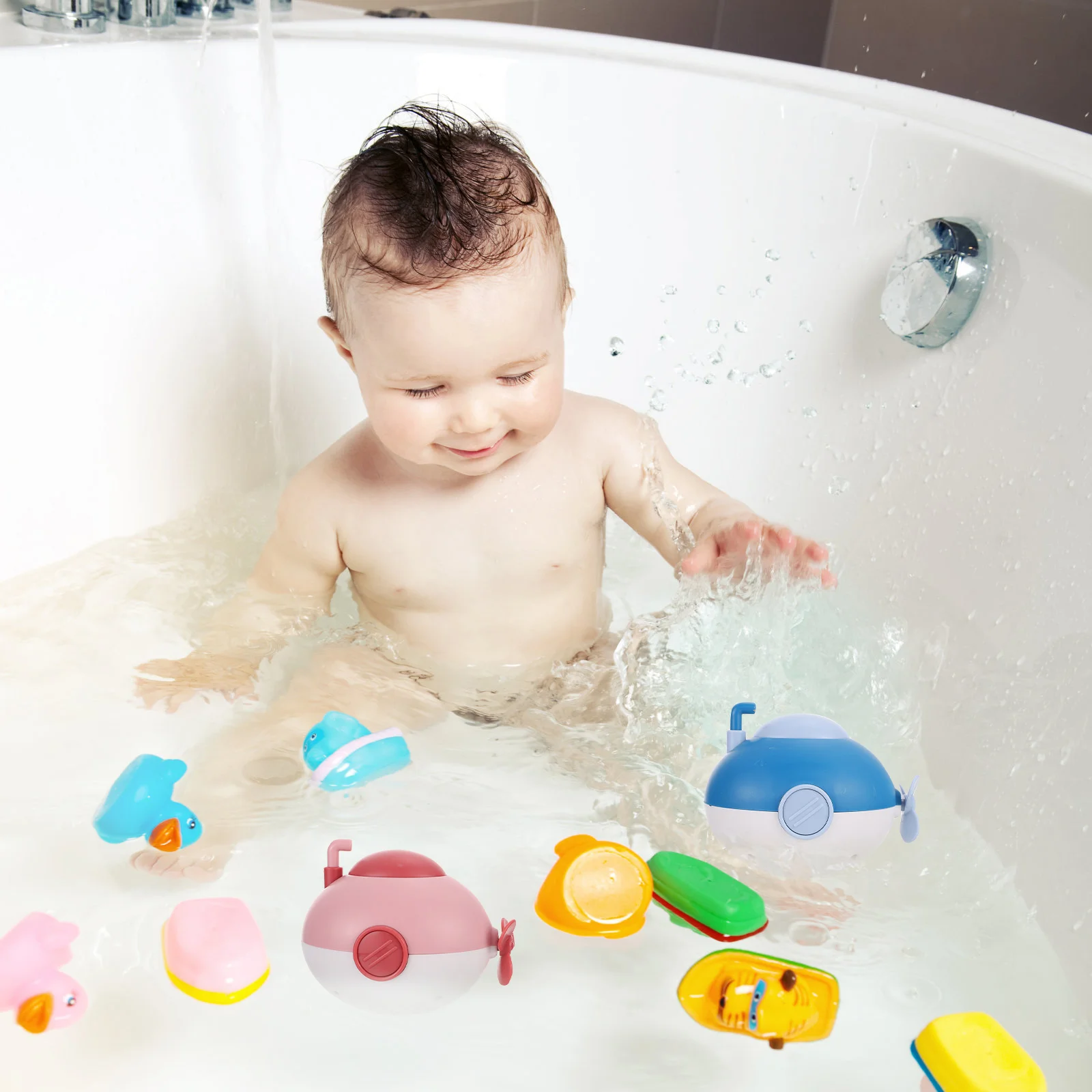 Baby Bath Toys Bathtub Toddler Wind up for Toddlers Infants Submarine Children’s