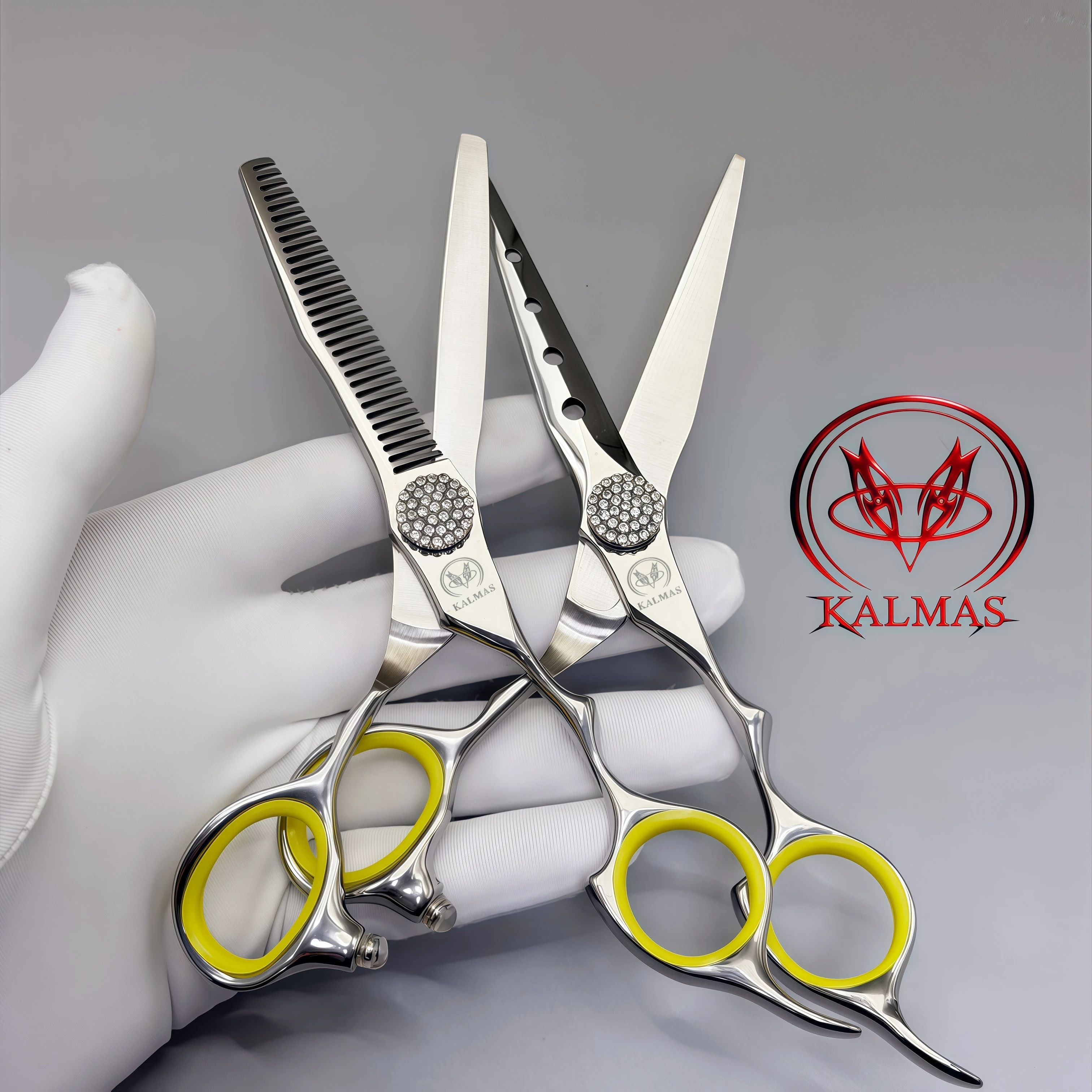

KALMAS 6-Inch VG10 Steel Professional Hairdressing Scissors for Salon Hairdresser Use