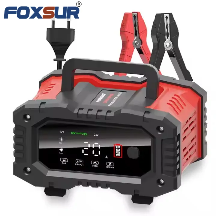 

New Design Large Screen 300W 12V 20A /24V 10A Handheld 7 Stage Automatic Charging for Car Battery