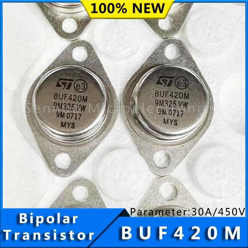 5PCS BUF420M TO-3 Gold Seal Iron Cap 100% Brand New Original ,Bipolar (BJT) Transistor NPN 450 V 30 A 275 W