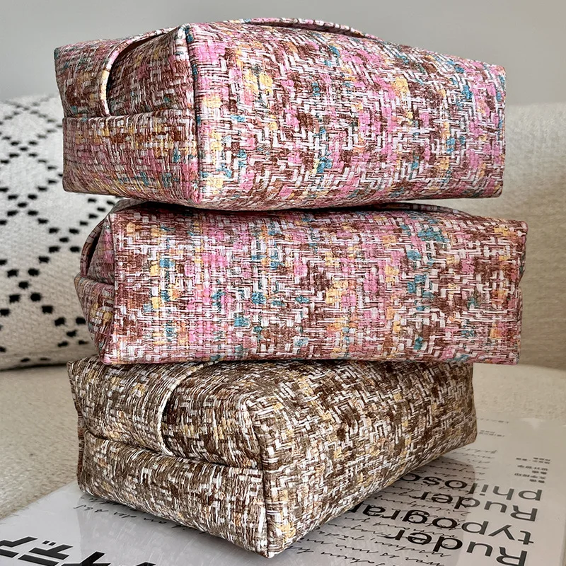 Rectangular Warm Hand-woven Leather Tissue Holder with Exquisite Stitching – Large Capacity for Home and Office