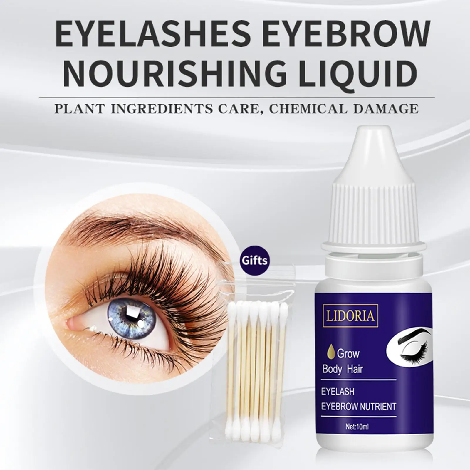 Brow and Lash Growth , Lashes Boost Moisturizing Liquid 10ml Eyebrow / for Longer Fuller Thicker and Eyebrows.