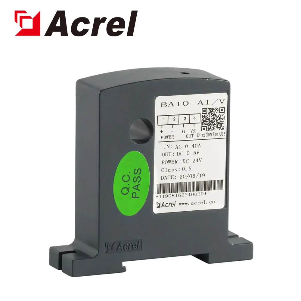 Acrel BA Series AC Current Sensor CT Transducer Transmitter Output DC4~20mA DC0~5V