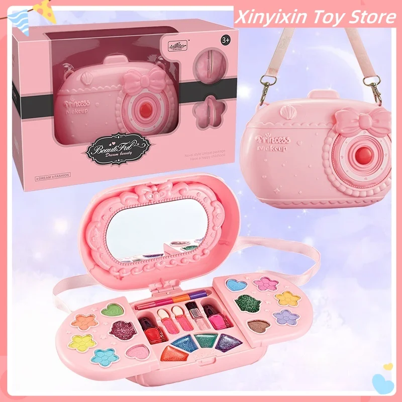 Kids Makeup Set Makeup Toy Camera Girl'S Toys Makeup Box Princess Children'S Birthday Christmas New Year Gift