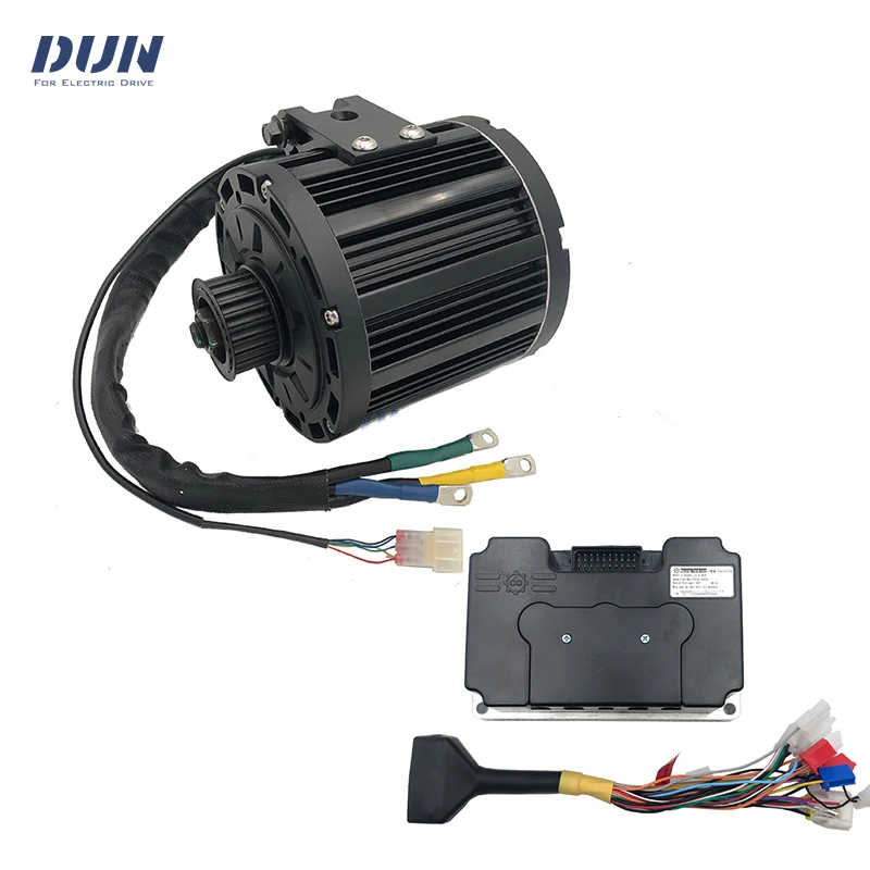 

QS138 100KPH 3000W Mid Drive Motor with Fardriver Sine Wave ND72680 V2 Controller Kits