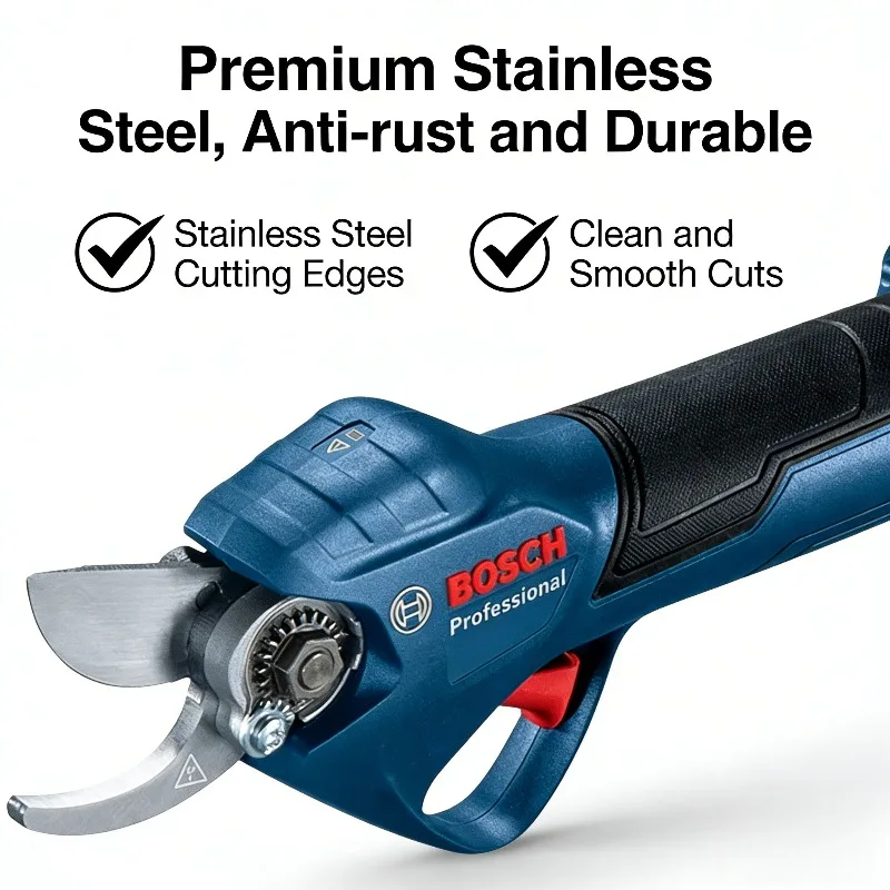 New Bosch Pro Pruner Cordless Pruner, Variable Cutting Speed, Durable Housing for Orchard & Landscaping Applications