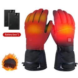 Heated Ski Gloves Electric Thermal Waterproof Gloves For Snowboard Cycling Motorcycle Bicycle Ski Outdoor