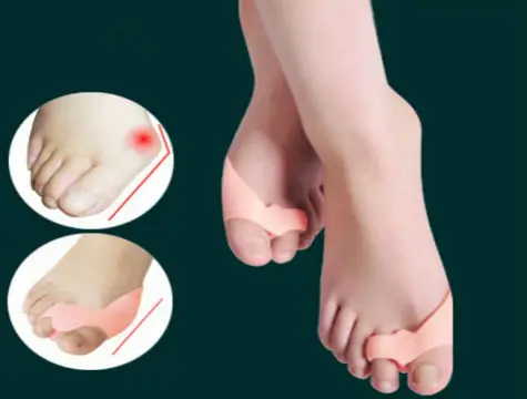 Toe Bunion Protector 2 Finger Last Roller Set Skin Color