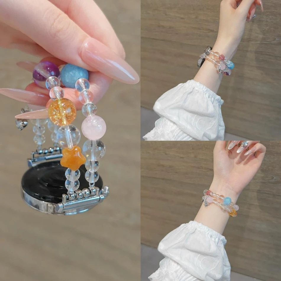 18/20/22mm Fashion Crystal Stone Bracelet Band For Samsung Galaxy Watch 7 6 5 4 Strap Huawei Watch GT5/4 Pro 41/46mm Watchband