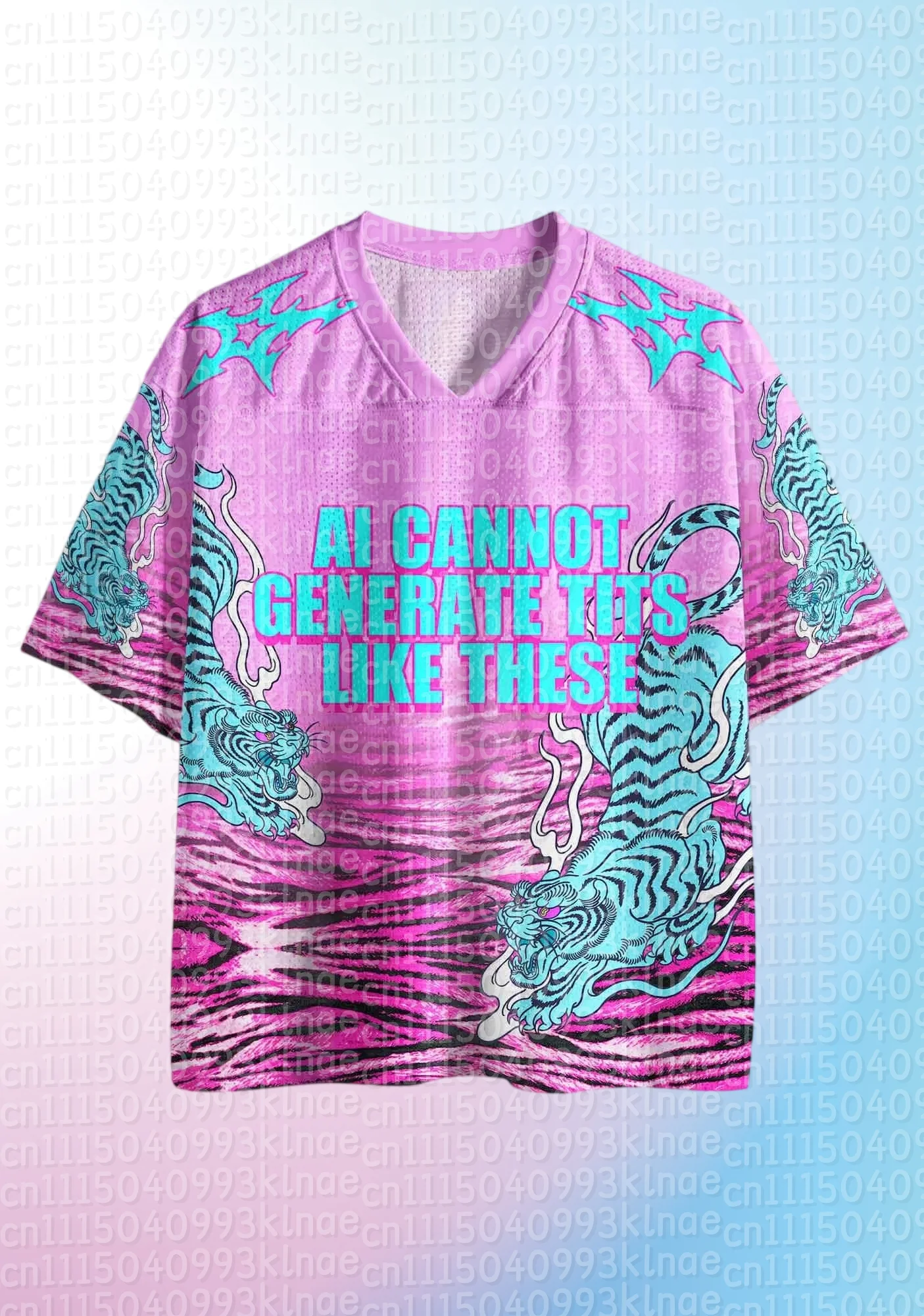 Y2K Summer Pink Tiger Football Jersey Family Matching Outfits Men Women Kids Retro Graphic Tiger Soccer Shirts Training Suit
