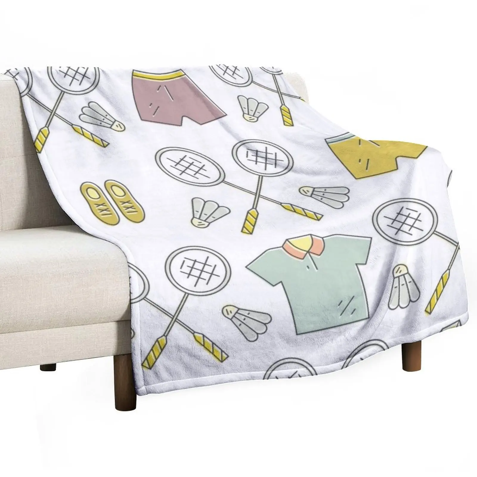 

Badminton Throw Blanket Sofa manga Blankets