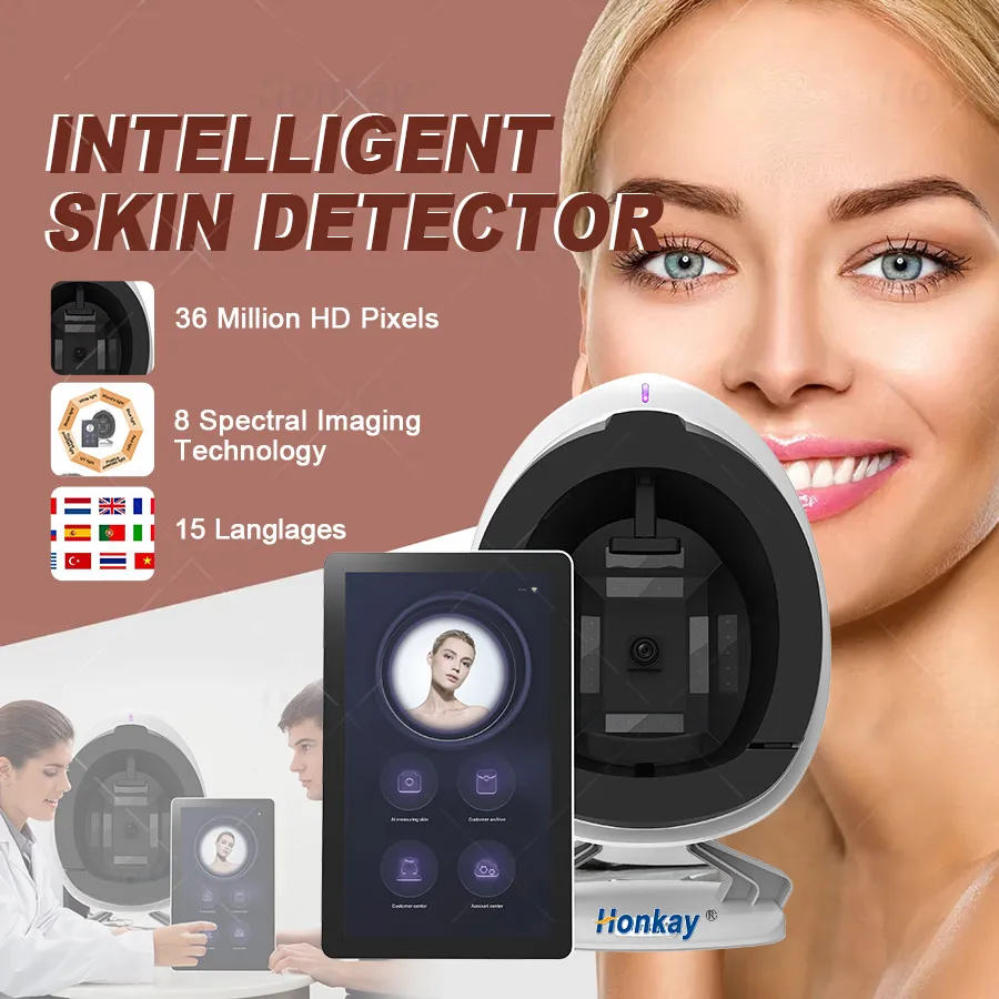 3D Skin Diagnosis System 36 Million Pixels Facial Analysis Machine Skin Moisture Detection Face Skin Analyzer Equipment