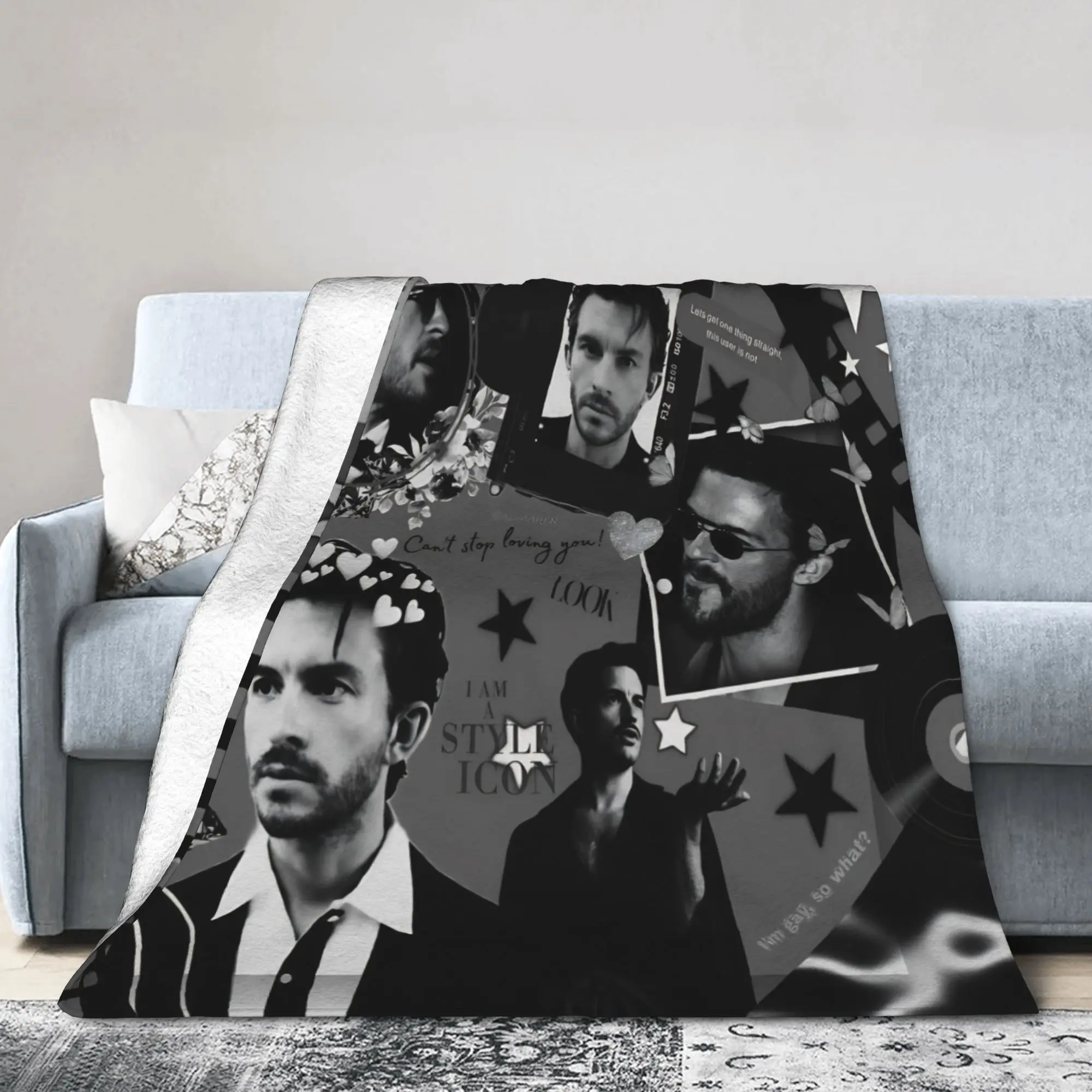 Jonathan Bailey Actor Fleece Blankets  Awesome Throw Blanket for Home 150*125cm Quilt