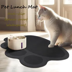 Pet Placemat anti-splash feeding Dog Food bowl Mat Cat meal Pad non-slip waterproof floor Placemat Easy to Clean cat Pet Supplie