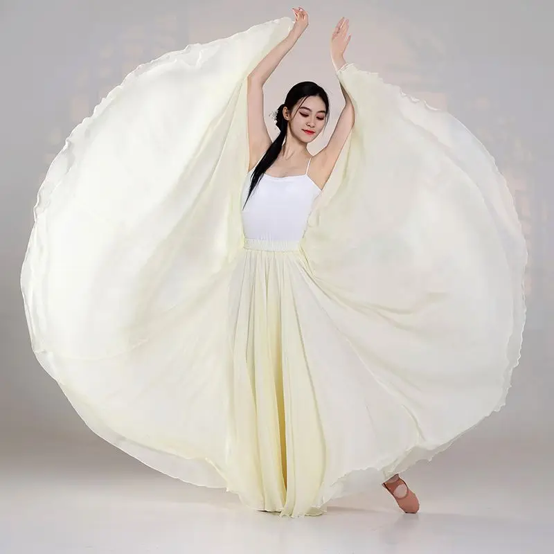 1080 degree large skirt hem dance skirt pants classical dance elegant fairy spirit dance costume Chinese style modern skirt