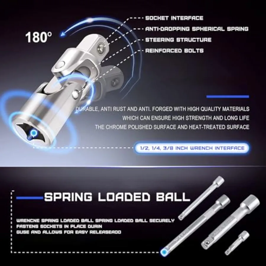 146ピースメトリックホームツールキット、ポータブルツールボックス付き、家庭修理、自動車メンテナンス、DIYプロジェクト用、包括的なハンド