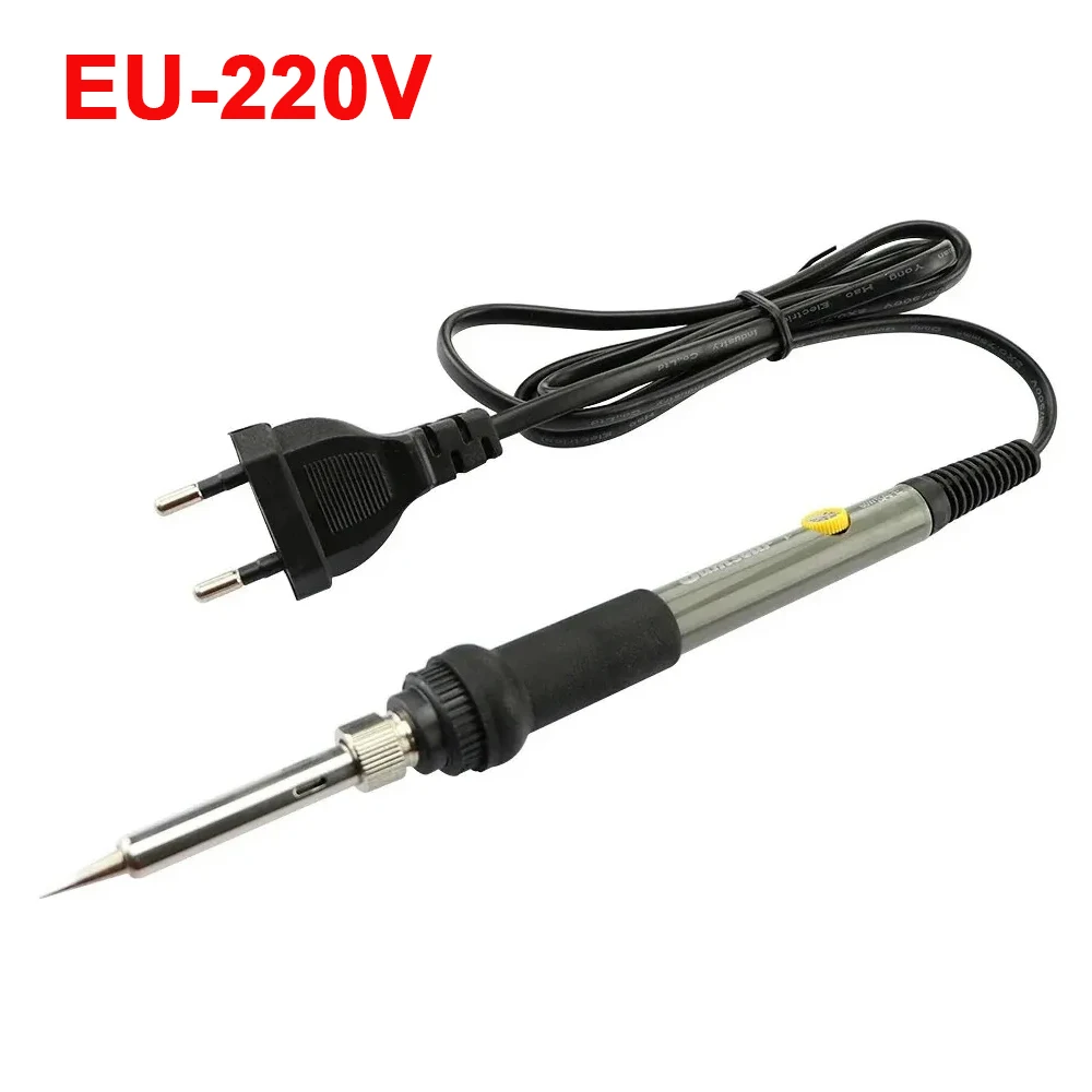 60W elektrische soldeerbout met instelbare temperatuur EU 220V / ☆ Amerikaanse stekker is 110V ☆   Lasijzer DIY voor reparatie