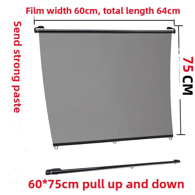 Einziehbarer Windschutzscheiben-Sonnenschutz 75-150cm, Transparenter PET-Autoschutz für LKWs, Busse, Autos, UV- und Hitzeschutz – Detail 11