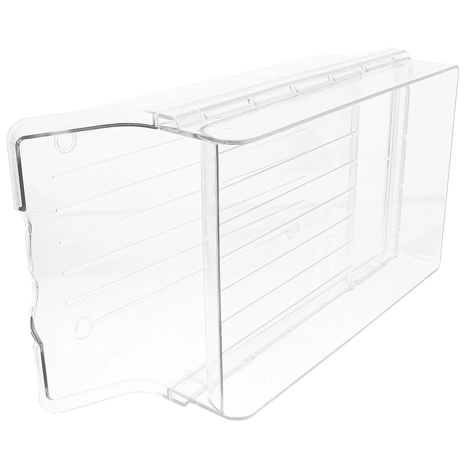 

Refrigerator Beverage Storage Rack Transparent Rolling Dispenser Organizer Large Capacity Drink Can Holder Fridge Organizer