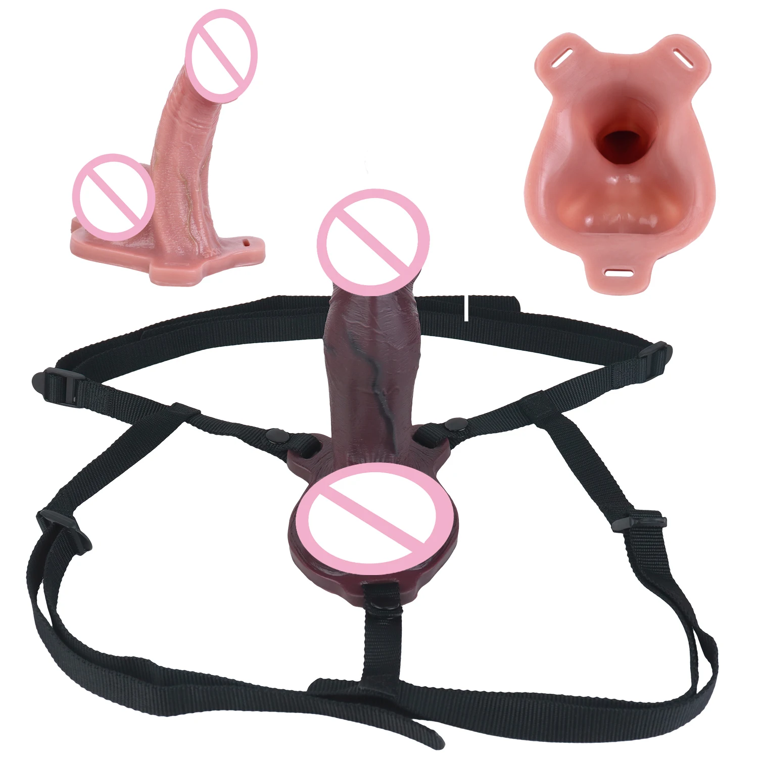 LICKER Black Skin-colored Strapon Penis Extend Sleeve Dick Pants Delay Ejacultion Sexy Gadgets Realistic Dildo Sheath For Men