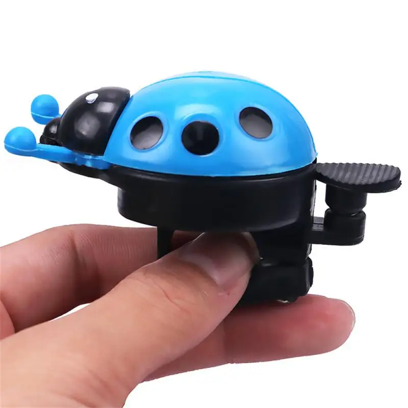 Small Bicycle Bell Cartoon Beetle Ladybug Cycling Bell For Lovely Kids Girls Bike Ride Mini Bell Alarm Bicycle Accessories