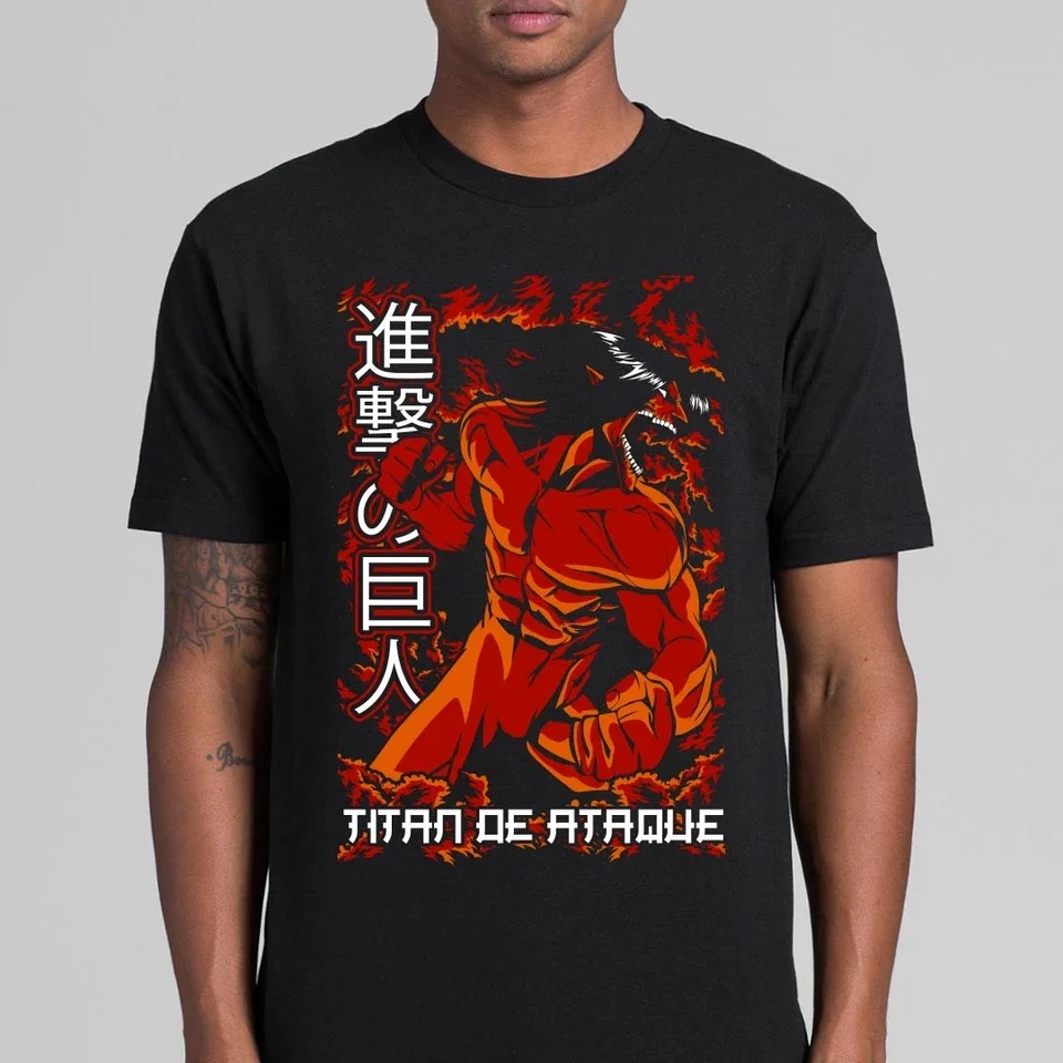 ataque-em-tita-streetwear-camiseta-masculina-eren-yeager-shingeki-no-kyojin-anime-verao-algodao-feminino-topos-camisetas-casuais-de-alta-qualidade