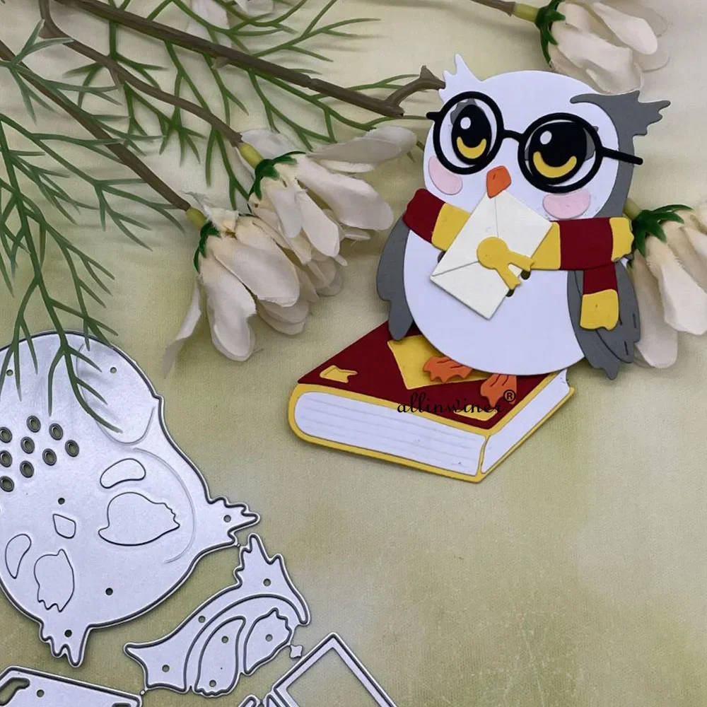 Owl Envelope Book Metal Cutting Dies Stencils For DIY Scrapbooking Decorative Embossing Handcraft Die Cutting Template