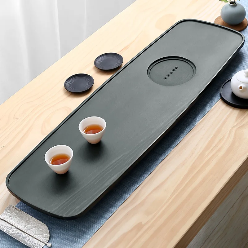 

Imperial Court Jade Stone Tea Tray Modern Minimalist Gongfu Tea Set Home & Office Use Large & Small Tea Tables Stone Tea Tray