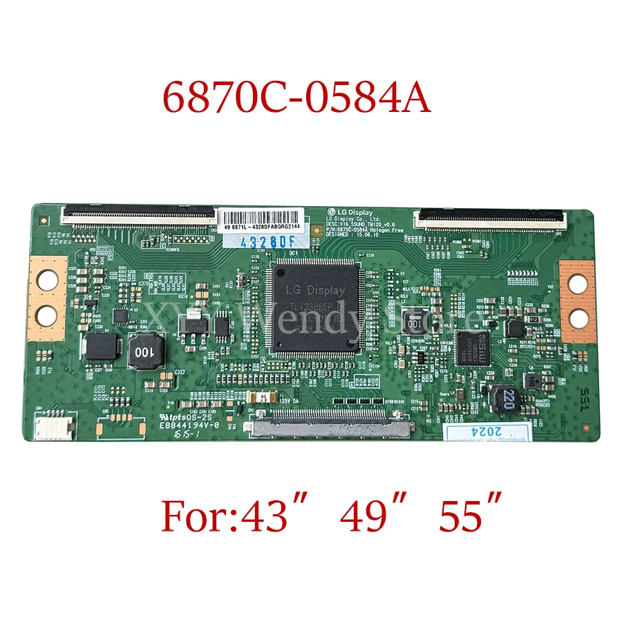 

Логическая плата 6870C-0584A для телевизора V16 55UHD tm120 _ 0,6 с диагональю 43 ''49'' 55 ''для Philips Vizio SONY LG и т. Д. T-con 6870C 0584A