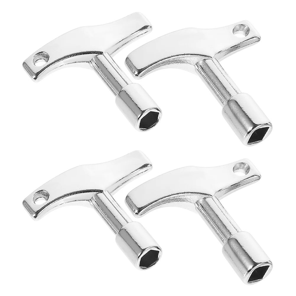 

4pcs Key Tool Tuner Keys Zinc Alloy Tuning Tools For Jazz Square Drums Metal Drum Keys Replacement Gift For Drummers Drum