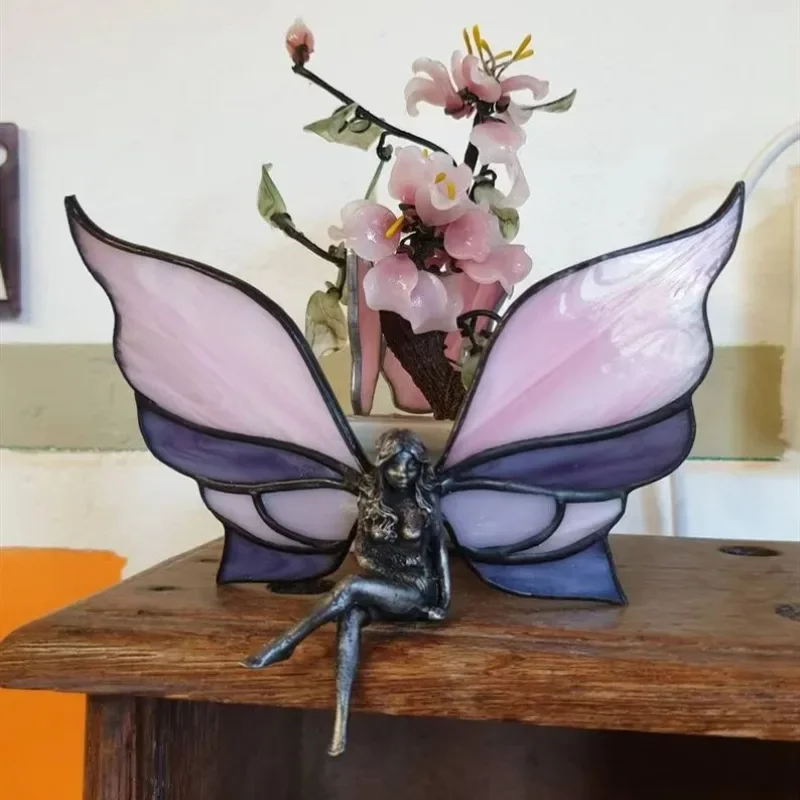 New Butterfly Fairy Statue Resin Crafts Decoration Home Garden Garden Garden Study Desktop Decoration