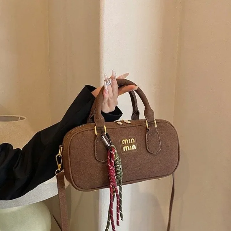

Luxury Brand Vintage Chic Diaper Bags For Ladies High-End Leather Shoulder Bag Simple Casual Commuter Bag Trendy Fashion