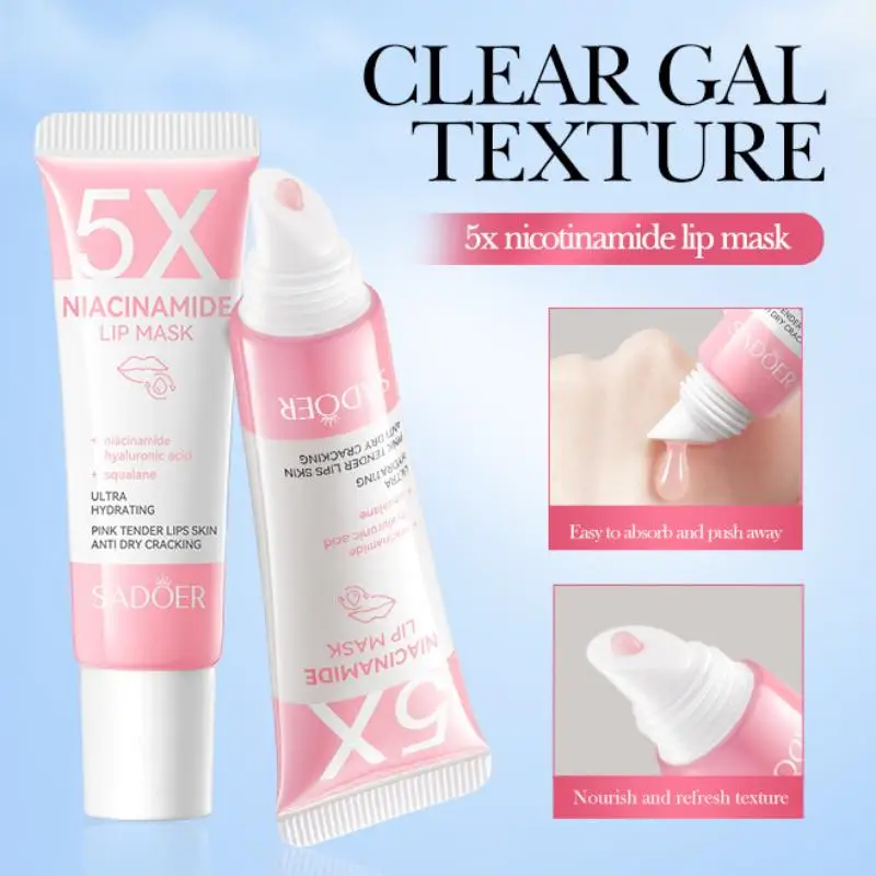 【AD】SADOER 5X Niacinamide Plumping Lip Mask – Intense Hydration & Anti-Dryness For Soft, Pink Lips | Care Chapped Lips Overnight