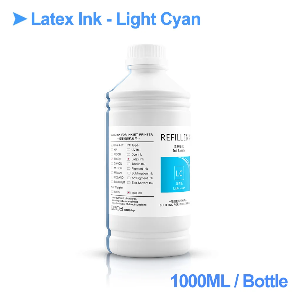 Latex Ink High Quality For HP 792 831 Cartridge For HP Latex 110 300 310 315 330 335 360 365 370 560 570 Printers Refill Ink 1L