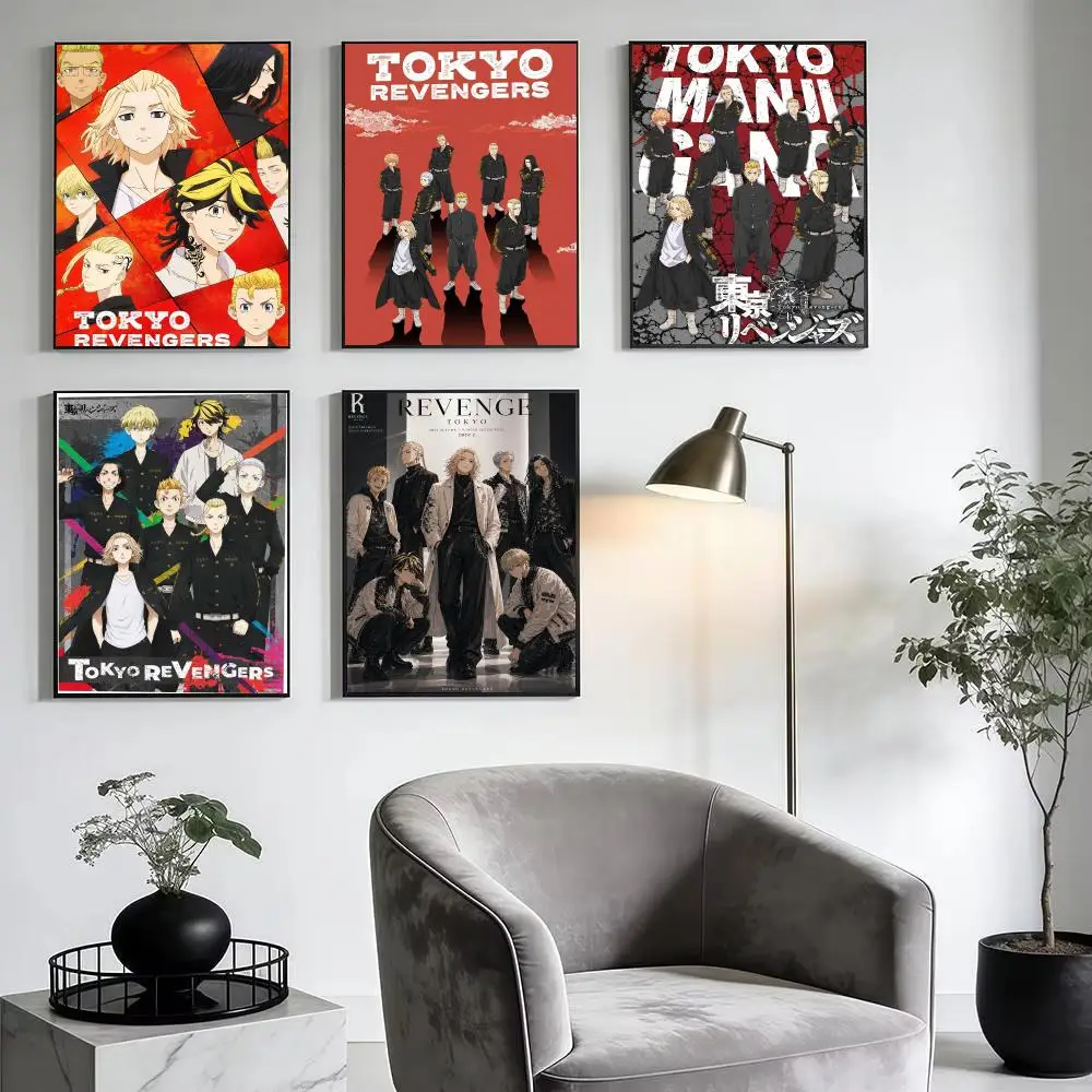 Popular Anime T-Tokyo Revengers Poster Modern Minimalist Wall Art Prints for Home Decor Interior Bedroom Living Room