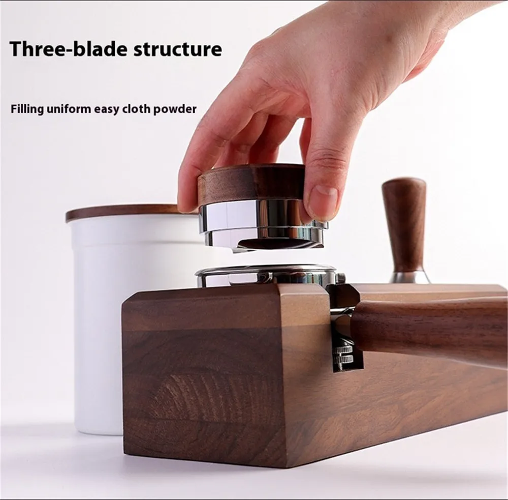 51/53/58mm Coffee Distributor 3 Angled Slopes Coffee Tamper 304 Stainless Steel Espresso Distribution Tool