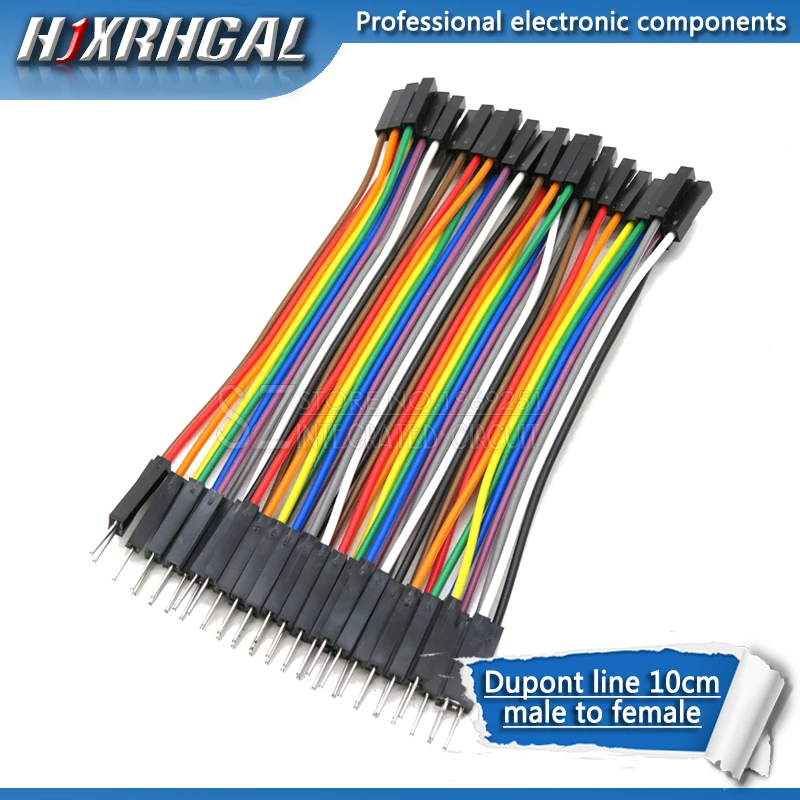 Dupont line 120pcs 10cm male to male + male to female and female to female jumper wire Dupont cable for Arduino diy kit hjxrhgal