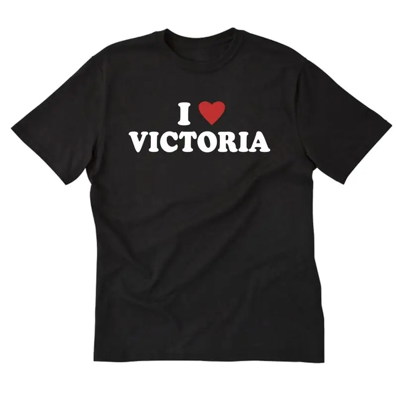 

I Love Victoria T Shirt Heart Boyfriend Girlfriend