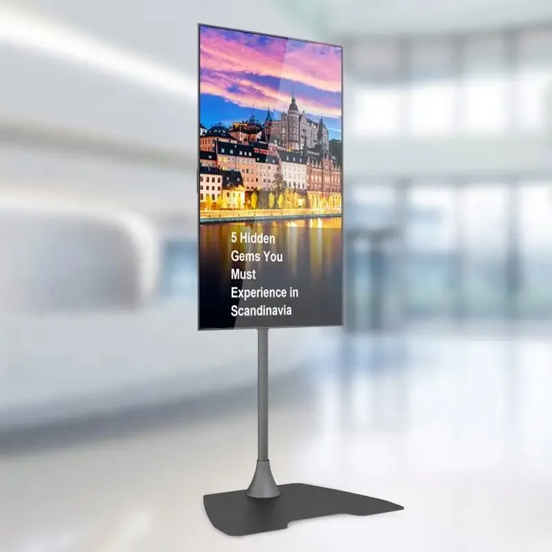 Support 32-65 Inch 2x2 3x2 Four-screen TV Bracket 4 TV Video Bracket Seamless Splicing Mobile Wall Bracket