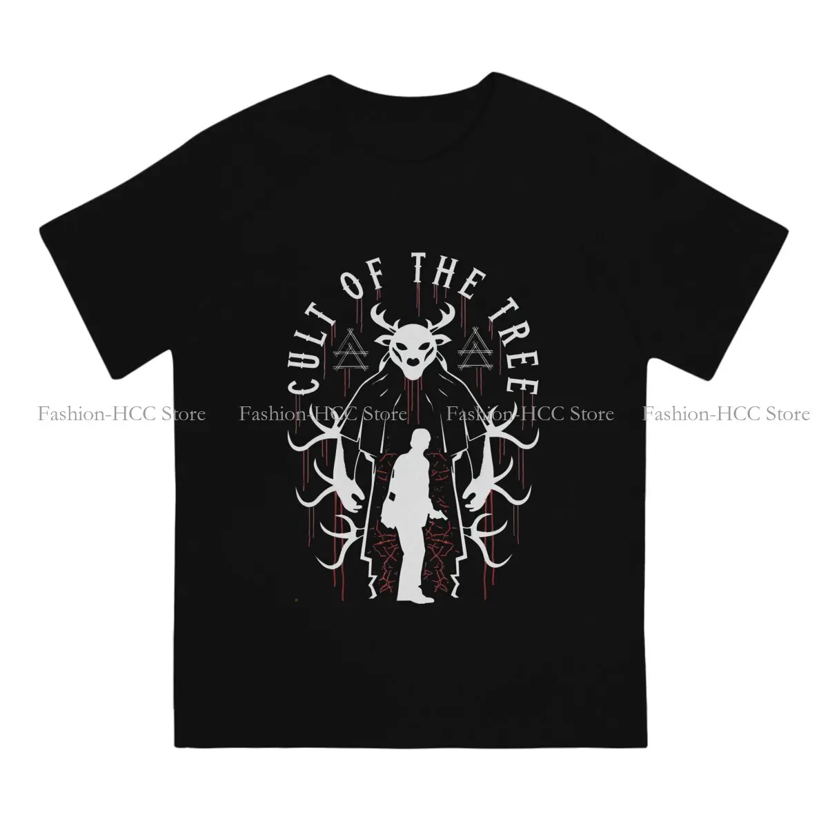 Alan Wake Cult Of The Tree Emblem T Shirt Polyester Punk Men Tees Summer Clothing Harajuku Crewneck TShirt