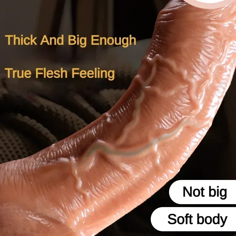 كبير ديك الجنس لعب للنساء صلابة الراحة دسار الكبار لعبة الجنس القضيب TPE قضبان اصطناعية للنساء 18 دسار واقعية
