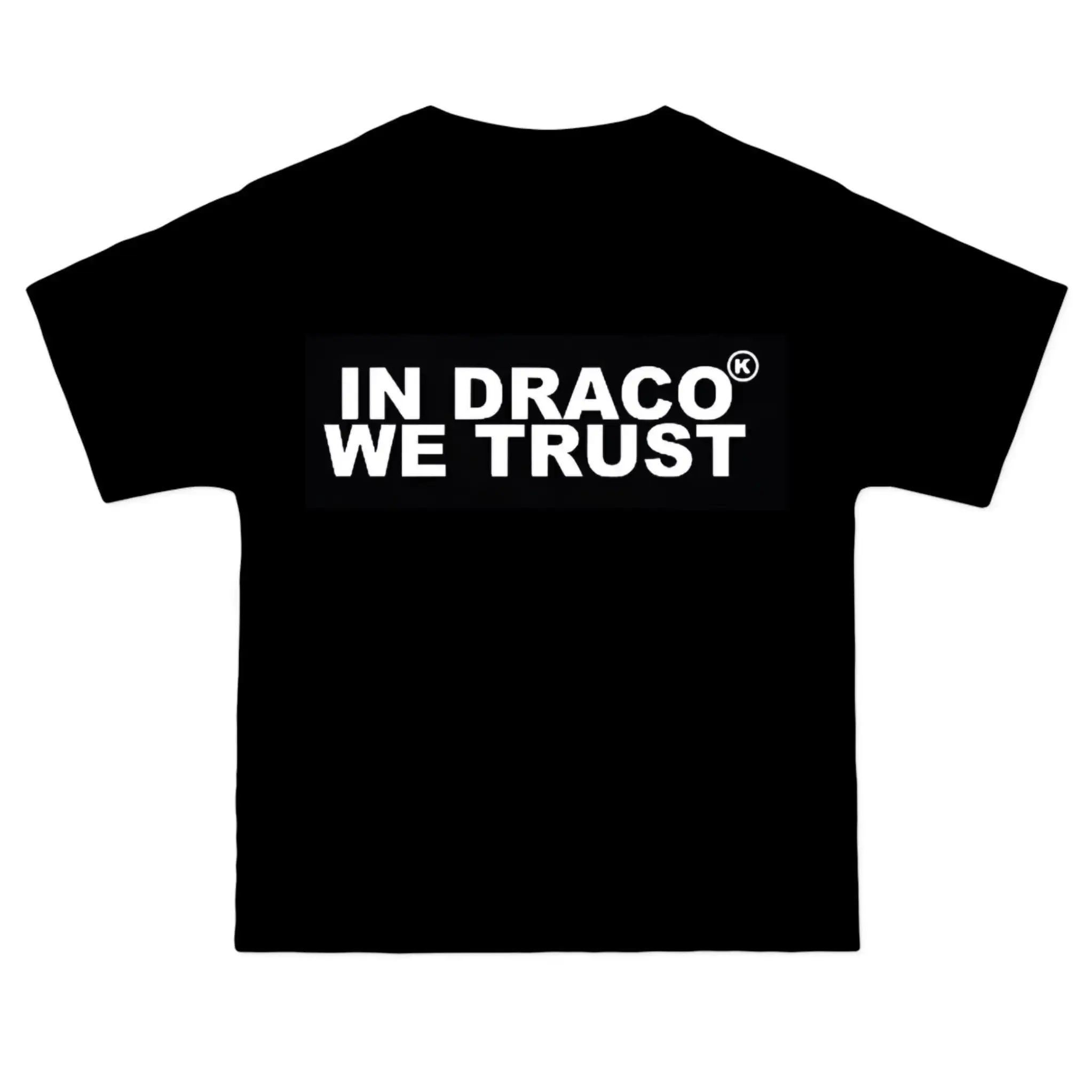 

В draco we trust уличная одежда тяжелая черная футболка с коротким рукавом рубашка