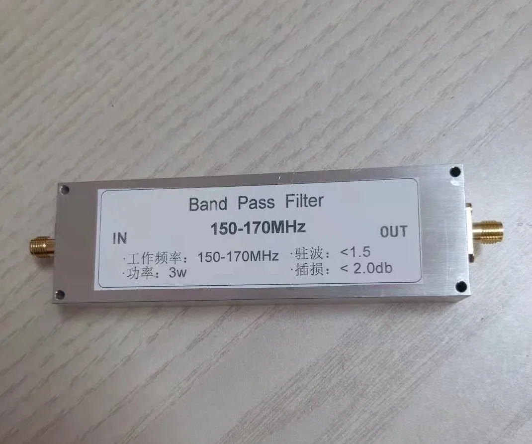 BPF-150-170 150-170MHz Band Pass Filter BPF Receiver Anti-jamming Improve Selectivity