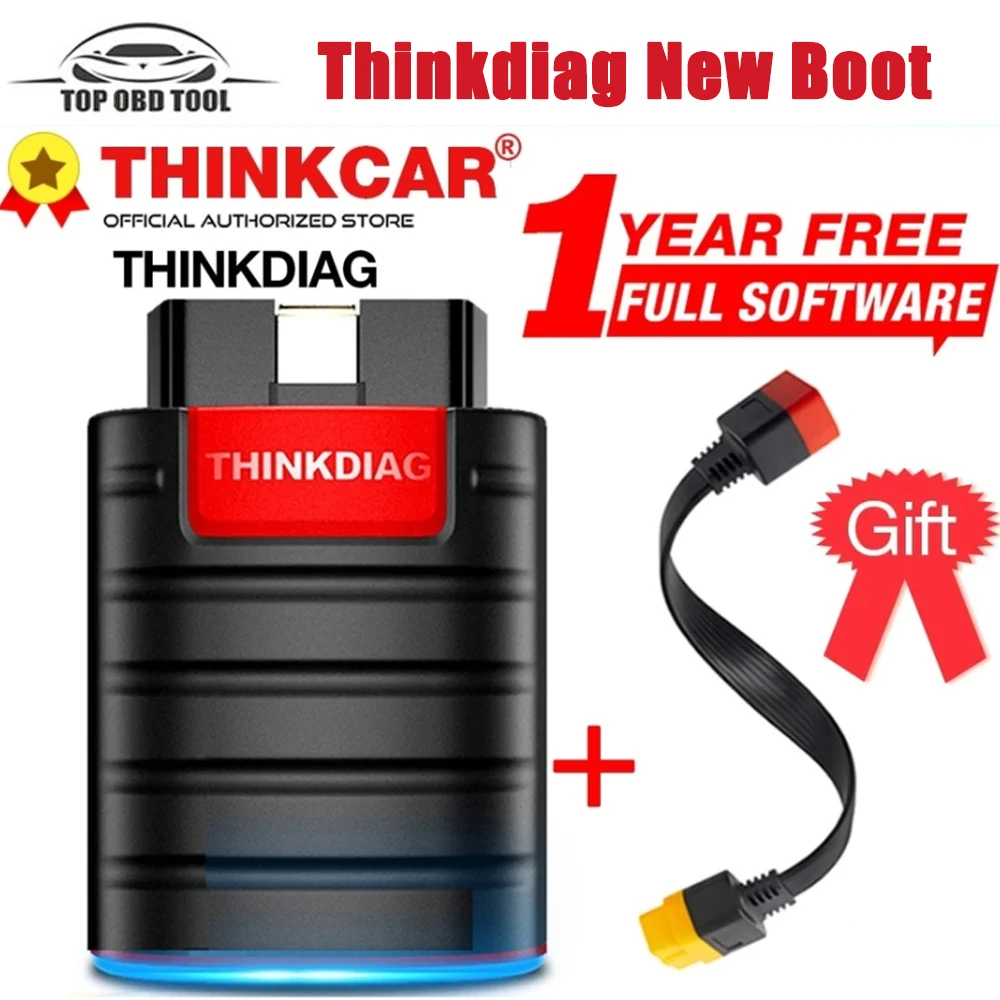 2024 THINKCAR Thinkdiag Hot Version Full System All Car 16 Reset Service OBD2 Diagnostic Tool ECU Coding Active Test 1 Year Free