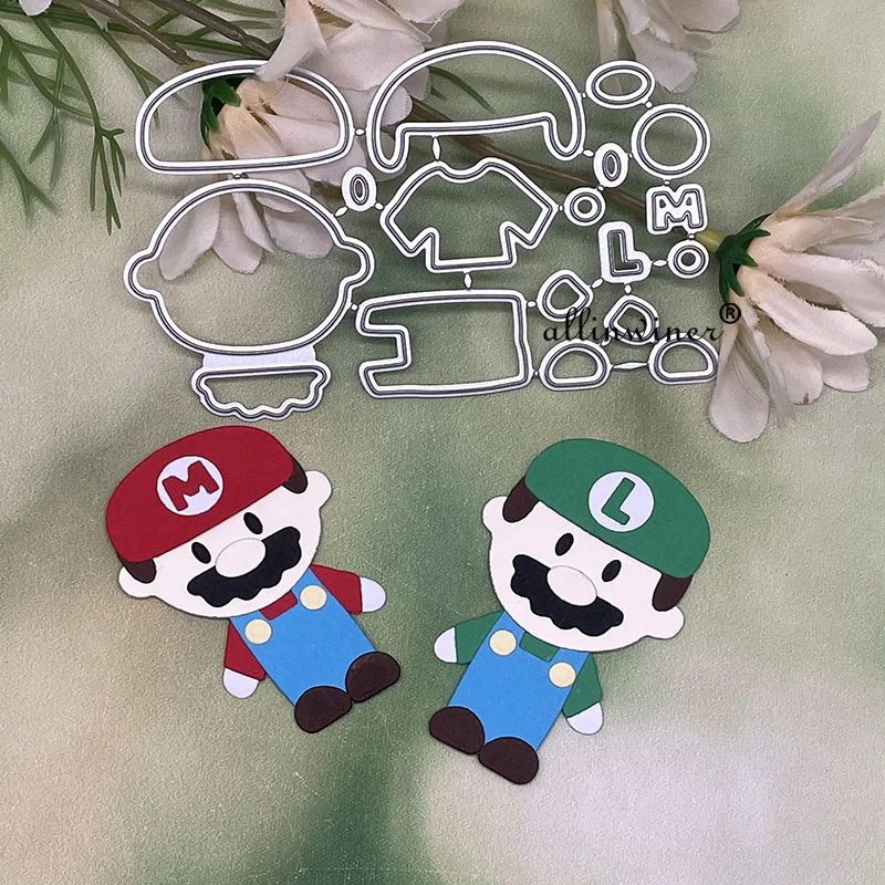 Śliczne rodzina zwierząt metalu wykrojniki szablony dla DIY Scrapbooking dekoracyjne wytłaczanie rzemieślnicze szablon sztancowanie
