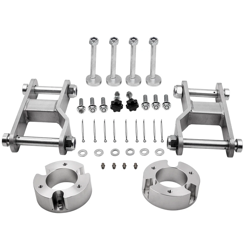 Lift Kit For Nissan Navara D40 Strut Spacers Extended Shackles 2.5" Front 2"Rear