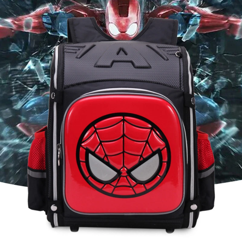 Disney\'s New Children\'s Backpack Spider-Man Cartoon 3D Student Schoolbag Large-capacity Load-reducing Waterproof Schoolbag