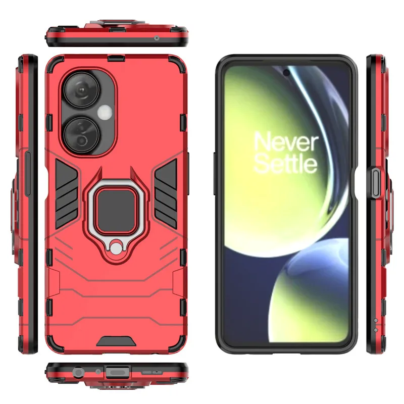 For Oneplus Nord CE3 Case Cover Oneplus Nord CE 3 Lite 2 Ring Holder Bumper Protective Phone Cases For Oneplus Nord CE3 Funda