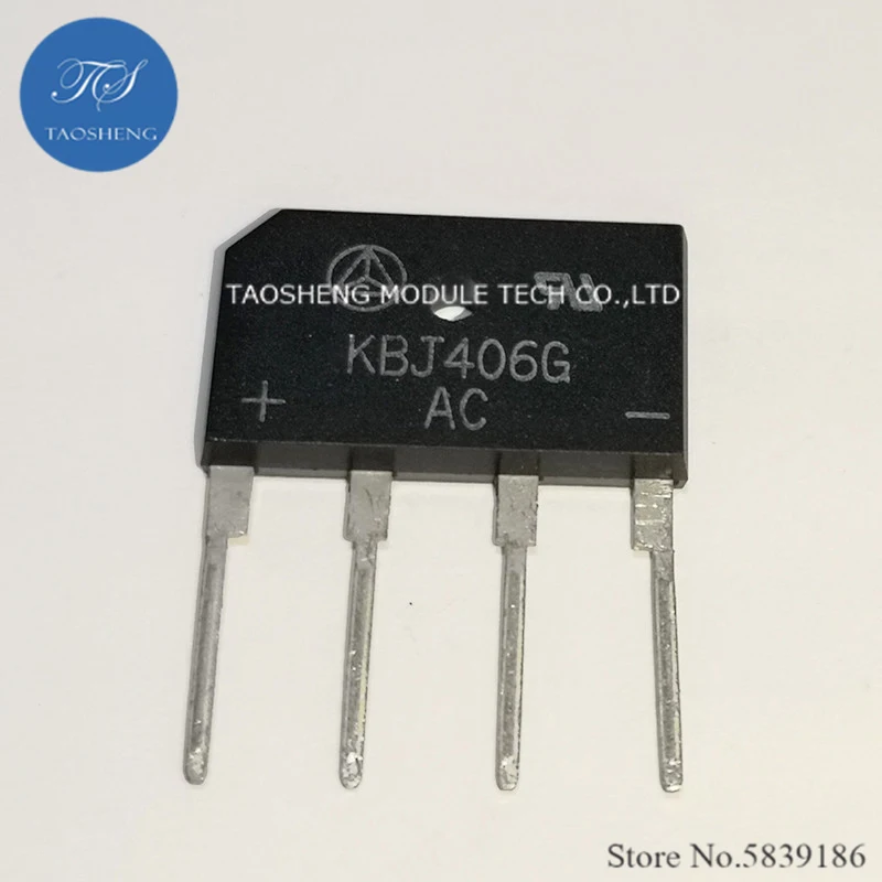 2pcs NEW AND ORIGINAL KBJ206G KBJ205G KBJ406G KBJ606=GBJ606 KBJ608=GBJ608 KBJ1006 KBPM306G